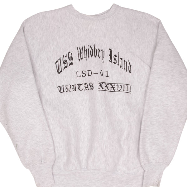 Vintage Usn Uss Whidbey Island Lsd-41 Reverse Weave 1990S Sweatshirt Large Made In USA