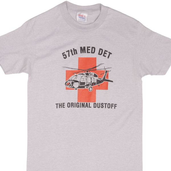 Vintage 57Th Medical Detachment The Original Dustoff Tee Shirt 1980S Size Small Made Usa