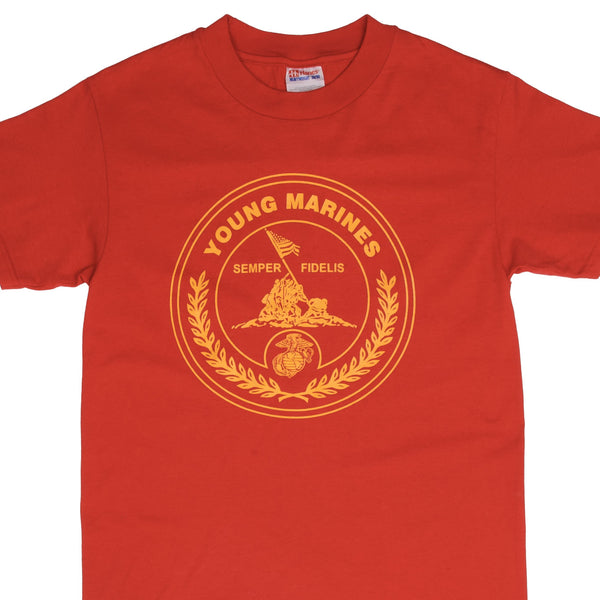 Vintage Usmc Young Marines Tee Shirt 1990S Size Small