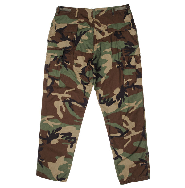 Vintage Us Army Woodland Camo Combat Trousers Pants 1995 Size Large Long Deadstock Nos  SP0100-95-D-0361