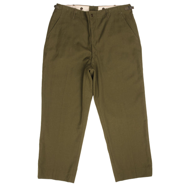 Vintage Us Army M51 Field Wool Trousers Pants 1953 Korean War Size Large Regular Nos Deadstock