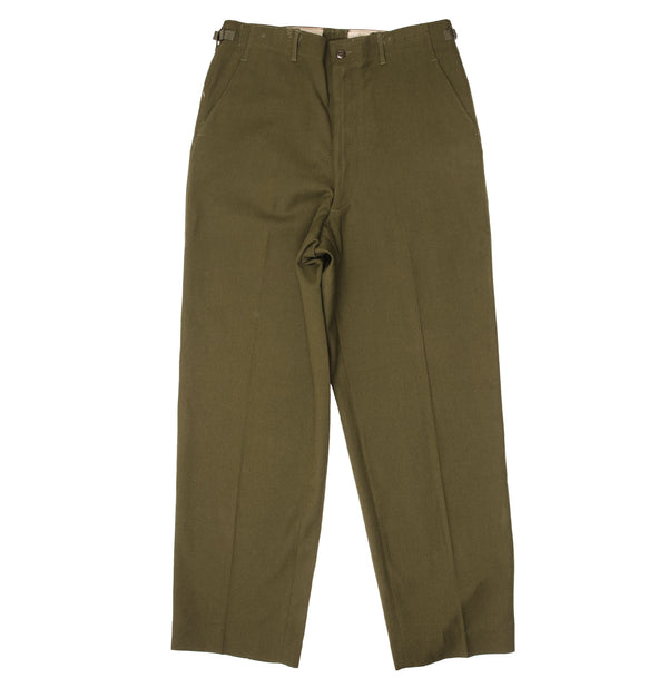 Vintage Us Army M51 Field Wool Trousers Pants 1953 Korean War Size Medium Long Nos Deadstock