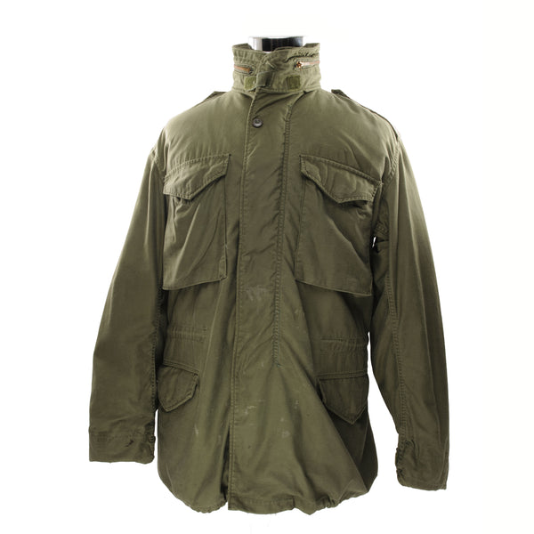 Vintage Us Army M65 Field Jacket 1973 John Ownbey Vietnam War Size Medium Long  Stock No.: 8415-782-2940  DSA100-73-C-1022