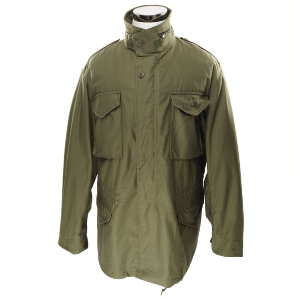 Vintage Us Army M-1965 M65 Field Jacket 1991 Size Large Long . YKK zipper  STOCK NO. 8415-00-782-2943  DLA 100-91-C-0450  AMERICAN APPAREL, INC.