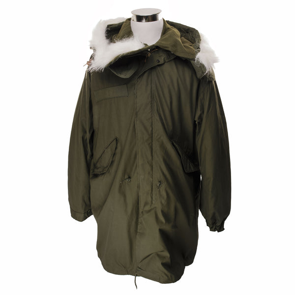 Vintage Deadstock Us Army Fishtail Parka M65 1982 Size Medium Complete With Liner and Hood Nos  STOCK NO: 8415-00-782-3218  DLA 100-82-C-0691  SO-SEW STYLES, INC.