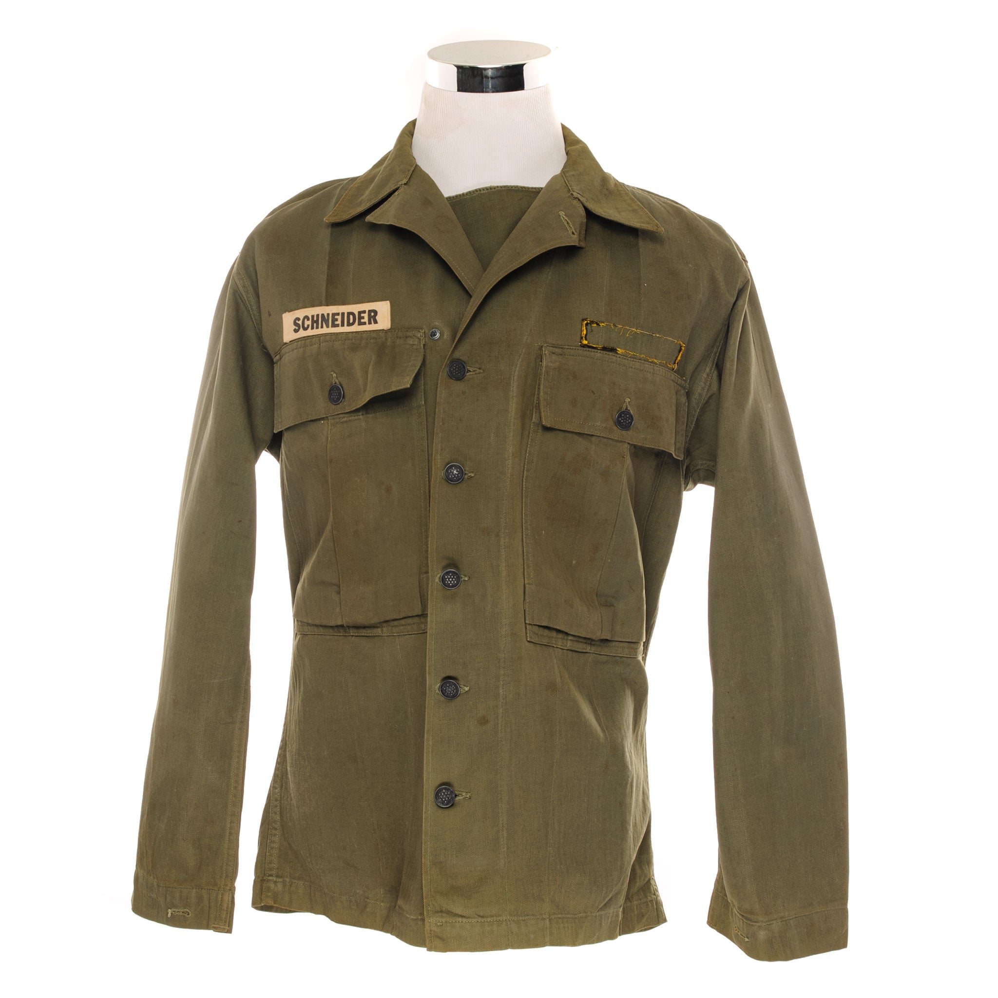 Vintage US Army HBT Herringbone Twill Shirt 2nd Pattern 40's