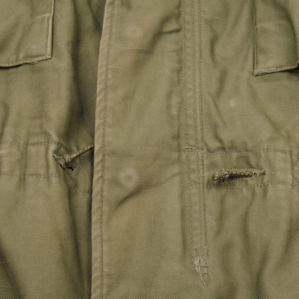 VINTAGE US ARMY FIELD JACKET M-1951 M51 1958 VIETNAM WAR MEDIUM REGULA ...