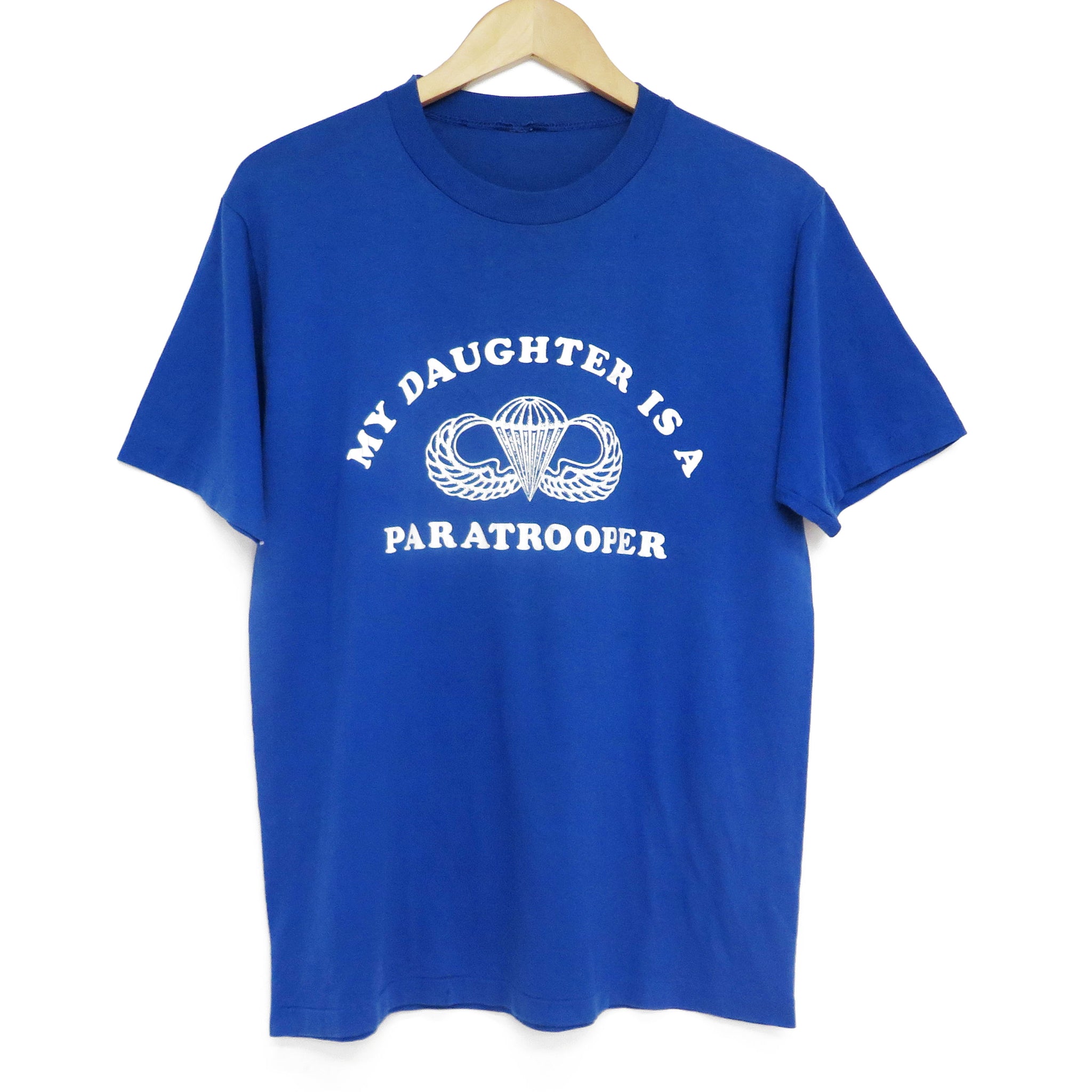 VINTAGE MY DAUGHTER IS A PARATROOPER 80'S T-SHIRT SIZE MEDIUM